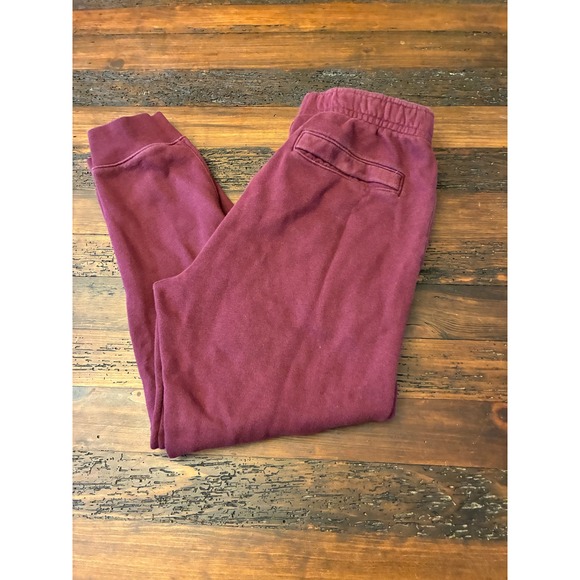 Nike Maroon Jogger Sweatpants, Men's Size Medium - Picture 3 of 3
